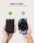 WeeFancy 10000mAh Fast Charging Power Bank with Cables