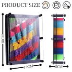 Large 3D Rainbow Pin Art Impression Board