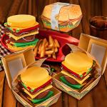 Funny Burger Socks Gift Box for All Ages