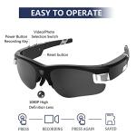 Spy Camera Sunglasses: HD Mini Glasses with Safety Lenses