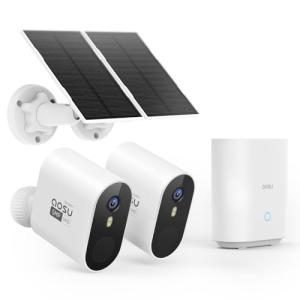 AOSU 3K Outdoor Wireless Solar Security Cameras