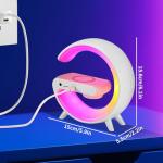 Wireless Charging Lamp Alarm Clock with Bluetooth Speaker