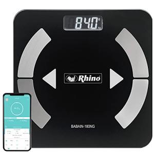 RHINO Bluetooth Smart Body Weight Scale (Black)