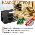 Wood Phone Docking Station with Key Holder and Wallet Stand