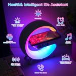 Wireless Speaker Table Lamp with Charging & Alarm