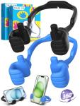 Thumbs Up Lazy Phone Stand 2-Pack - Black & Blue