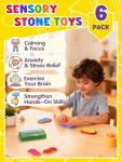 Magnetic Fidget Toys Set - 6 Sensory Stones