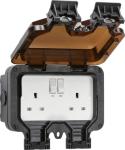 WiFi Outdoor Double Socket - Works with Alexa and Google
