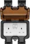 WiFi Outdoor Double Socket - Works with Alexa and Google