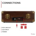 Portable Retro Vinyl Record Player with Speakers