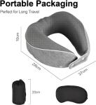 AYhome Memory Foam Travel Neck Pillow