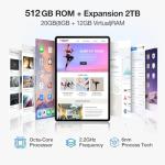 DOOGEE T30 Max 12'' 4K Android Tablet 512GB