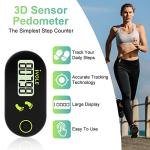 Flintronic Mini 3D Portable Step Tracker with Clip