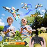 Kids' Foam RC Drone with LED Lights & 360° Flip