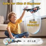 Kids' Foam RC Drone with LED Lights & 360° Flip