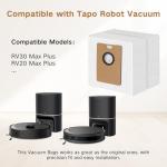 12 Pack Replacement Dust Bags for Tapo Robot Vacuums