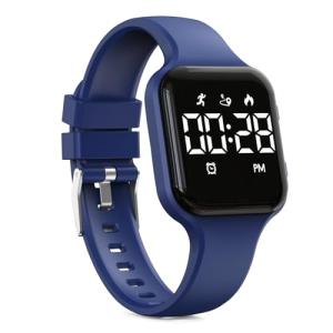 Focwony Kids Waterproof Fitness Tracker Watch - Deep Blue