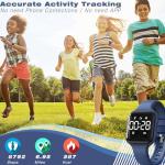 Focwony Kids Waterproof Fitness Tracker Watch - Deep Blue