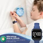 Focwony Kids Waterproof Fitness Tracker Watch - Deep Blue