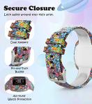 MoKo 3-Pack Adjustable Silicone Bands for Kids Garmin