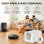 12-Pack Dust Bags for Roborock Qrevo Series