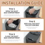 10 Pack Replacement Dust Bags for Eufy E25/E28