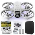 Jiakora Mini Drone with Camera for Kids 8-14, Beginner RC Drone Indoor with Propeller Protection, Altitude Hold, Throw to Go, 3D Flip, Gravity Induction, RC Quadcopter Plane Toys Gift for Boys & Girls