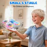 Skeufy Mini Drone for Kids for Beginner, Kids drone with LED light, Altitude Hold, 3D Flip, Headless Mode, Hand Operated RC Quadcopter, Best Toy Gifts for Boys and Girls for Christmas