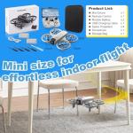 Jiakora Mini Drone with Camera for Kids 8-14, Beginner RC Drone Indoor with Propeller Protection, Altitude Hold, Throw to Go, 3D Flip, Gravity Induction, RC Quadcopter Plane Toys Gift for Boys & Girls