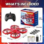 Dolanus Toys for 8 9 10 11 12 Year Old Boys: Spider Mini Drone LED RC Plane for Kids Beginners, Gifts for Age 3-8 Years-Olds Christmas Birthday Present, Remote Control Quadcopter Indoor Outdoor