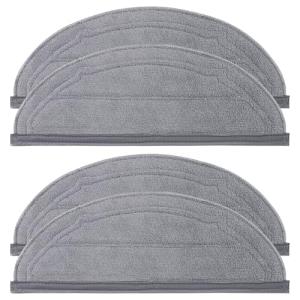 VIEWALL4 Pack Wipes for Roborock Q10 S5/Q10 S5+ Robot Vacuum Cleaner, Microfibre, Soft, Washable and Reusable, Replacement Mop