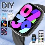 Ucani Kids Smart Watch 6-16 Years - IP68 Waterproof Fitness Tracker, 1.75" Touch Screen, Heart Rate & Sleep Monitor, 100+ Sports Modes, Gift for Girls Boys (Bright Black)