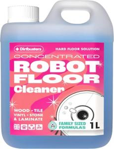 Dirtbusters Robot Mop Cleaning Solution (1L) Low-Foam Hard Floor Cleaner Concentrate for Robot Vacuum Mop Systems – Streak-Free Robot Floor Cleaner Liquid for Laminate, Vinyl & Tile – Seagrass Fresh