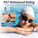 Fitness Activity Trackers with All-Day Heart Rate Blood Pressure Blood Oxygen Sleep Monitoring Step Running Calorie Counter IP67 Waterproof Pedometer Sports Watch for Women Men Kids Seniors Pink