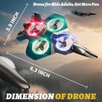 4DRC Foam RC Plane for Adults Kids, Remote Control Airplane Toys for Boys Kids Adults Beginners, RC Planes Fighter Jet Helicopter Drones for Kids Adults, 360° Flip Easy to Fly