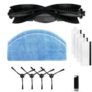MYAYD Replacement Parts Kit for Honiture G20/G20 Pro, for Laresar Evol 3 Robot Vacuums Cleaner, 1 Main Brush, 4 Side Brushes, 4 HEPA Filters, 2 Mopping Cloths