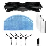 MYAYD Replacement Parts Kit for Honiture G20/G20 Pro, for Laresar Evol 3 Robot Vacuums Cleaner, 1 Main Brush, 4 Side Brushes, 4 HEPA Filters, 2 Mopping Cloths