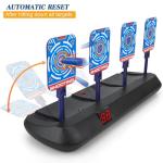 Electronic Digital Target for Nerf, Boys Toys Age 3 4 5 6 7 8 9 Shooting Game Auto Reset Targets with Foam Bullets Kids Birthday Gifts Stocking Fillers for 3-10 Year Old Teen Boys