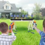 Electronic Digital Target for Nerf, Boys Toys Age 3 4 5 6 7 8 9 Shooting Game Auto Reset Targets with Foam Bullets Kids Birthday Gifts Stocking Fillers for 3-10 Year Old Teen Boys