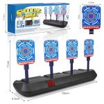 Electronic Digital Target for Nerf, Boys Toys Age 3 4 5 6 7 8 9 Shooting Game Auto Reset Targets with Foam Bullets Kids Birthday Gifts Stocking Fillers for 3-10 Year Old Teen Boys