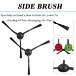 MYAYD Replacement Parts Kit for Honiture G20/G20 Pro, for Laresar Evol 3 Robot Vacuums Cleaner, 1 Main Brush, 4 Side Brushes, 4 HEPA Filters, 2 Mopping Cloths