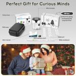 1000X Handheld Digital Microscope for Kids - 4K 2.0" Screen, Rechargeable Mini Labster Portable Pocket Scope, Includes Slides Kit - Science Gadget Edu Gift for Children Ages 4-12 (White)