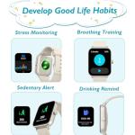 KALINCO Kids Smart Watch, IP68 Waterproof Swimming Smartwatch, 1.8'' Fitness Activity Tracker Watch with 100 Sports Modes, Make Call/Answer, HR & Sleep Monitor, Alarm for 7+ Boys Girls Teens