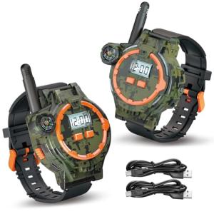 Kids’ Rechargeable Walkie Talkies – 2 Pack