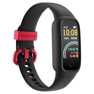 BIGGERFIVE Vigor 2L Kids Fitness Tracker, Black