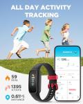 BIGGERFIVE Vigor 2L Kids Fitness Tracker, Black