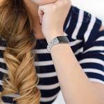 Silver Bling Rhinestone Metal Band for Inspire Fitness Tracker