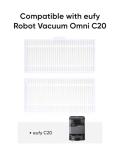 eufy Robot Vacuum Omni C20 Filter Set, 2-Pack