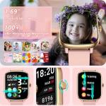 Popglory 1.69" Smartwatch Fitness Tracker for All
