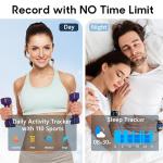 Popglory 1.69" Smartwatch Fitness Tracker for All